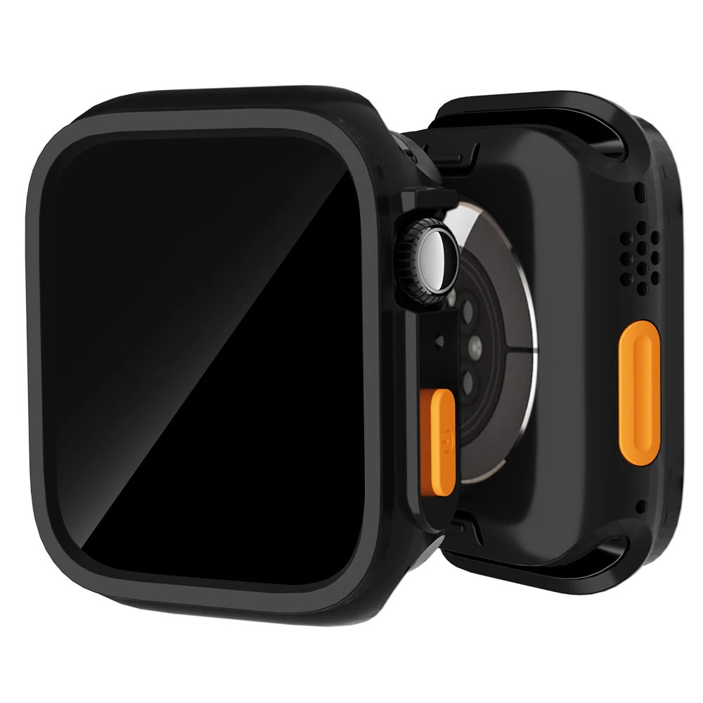 Silicone Case For Apple Watch 40mm/41mm/44mm/45mm Shockproof Protective Cover iWatch Series 3/4/5/6/7/8/9/SE No Screen Protector