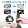 Wifi Digital Microscope 50X-1600X Magnification Handheld Microscope With Adjustable Stand for Kids Gifts Support IOS & Android 4