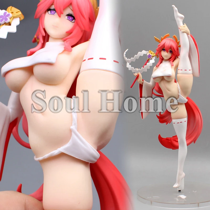 

31CM Anime Game Genshin Impact Yae Miko GK Figurine Sexy Girl PVC Action Figure Hentai Collection Model Doll Toys Christmas Gift