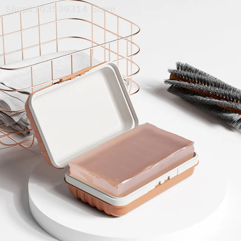 Portable Soap Dishes Bathroom Soap Dish With Lid Home Plastic Soap Box Leak-Proof Keeps Soap Dry Soap Dish Travel Essentials