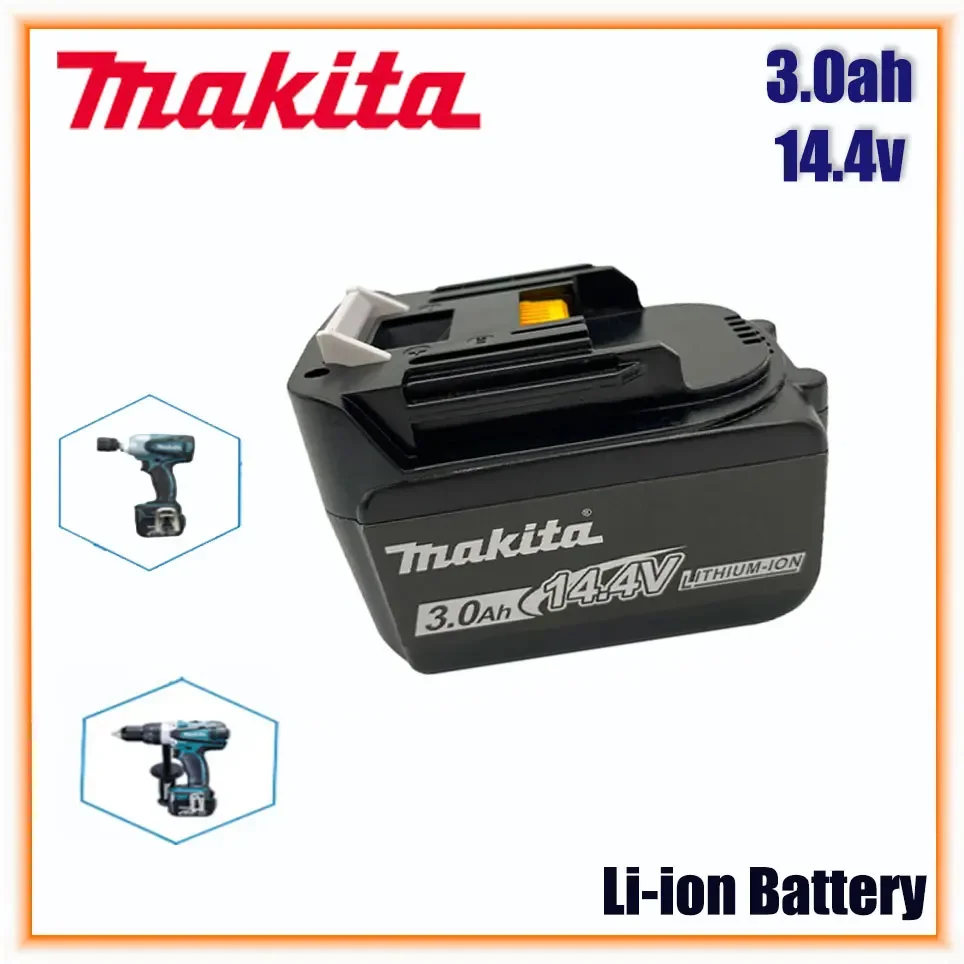

Makita BL1430 BL1415 BL1440 196875-4 194558-0 195444-8 3.0AH 4.0Ah 5.0AH 6.0Ah 14.4V rechargeable battery for LED indicator