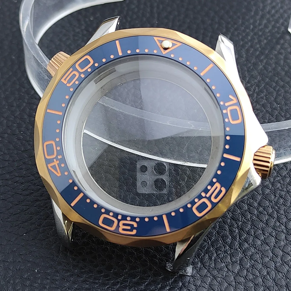 Premium 42mm Men's Watch Case with Sapphire Glass and 20mm Strap - Complete Watch Accessory Set with Box