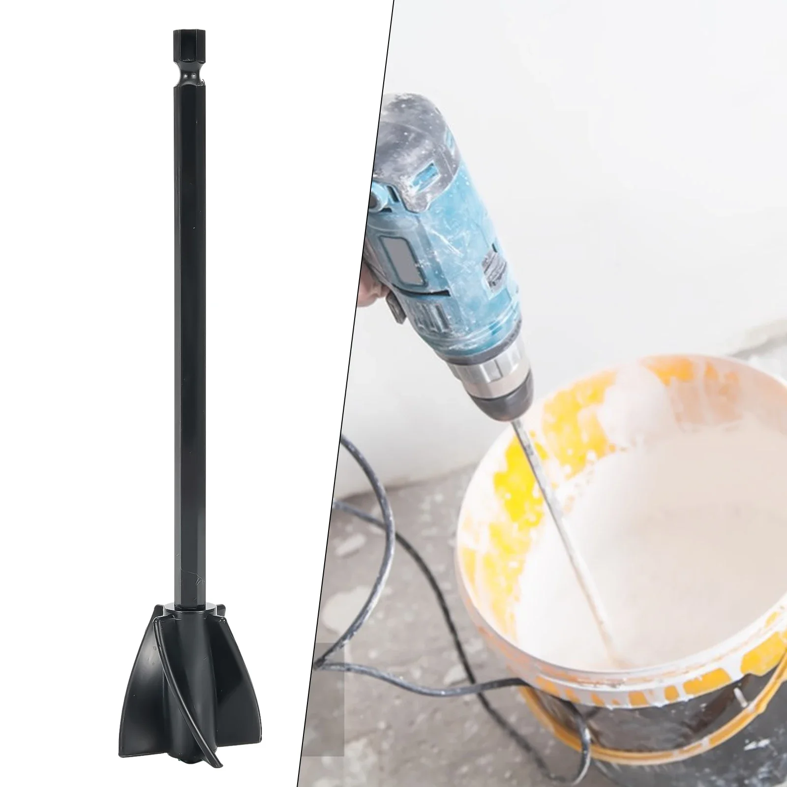 Epoxy-Mixer Stick Paint Stirring Rod Putty Cement Paint-Mixer Attachment With-Drill Chuck Epoxy Resin Latex Oil Paint Mixing