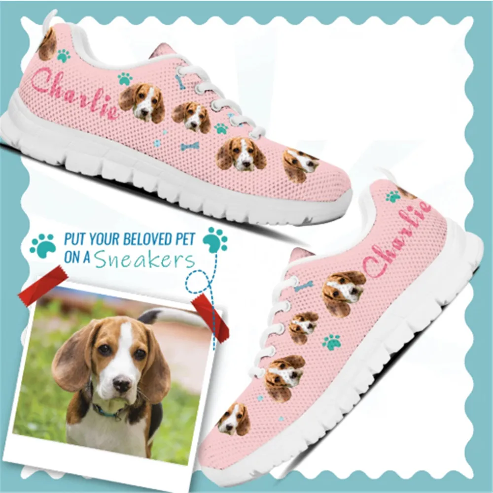 Mesh Sneakers Women Shoes Radiologic Technologist Blue Print Casual Ladies Lightweight Flats Footwear Zapatos Mujer