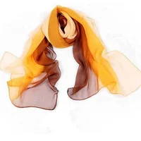 160*50cm Gradient Fashion Chiffon Scarf Women's Long Wraps and Shawls Lady Spring Autumn Scarves Bandana Hijab Stoles 2