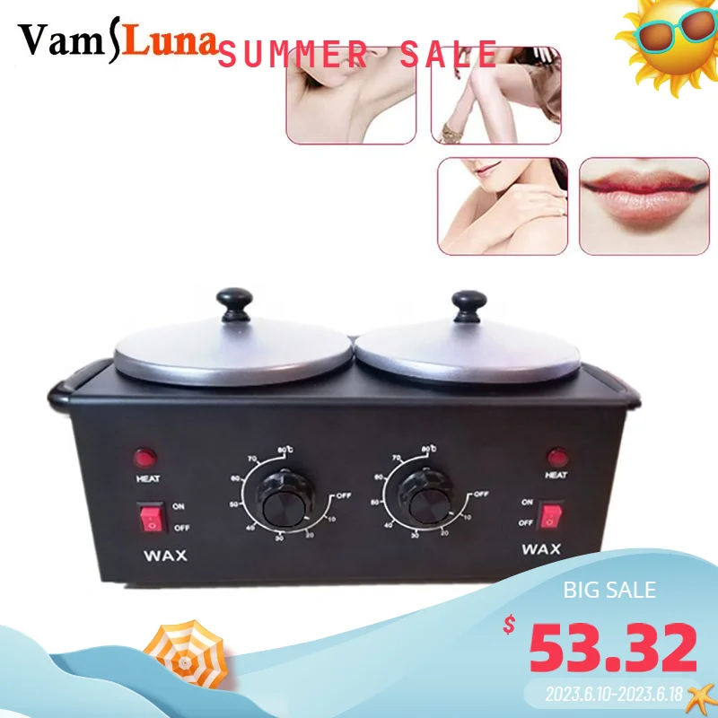 Double Wax Heater Depilatory Wax Machine Electric Wax Warmer Dual