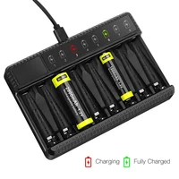 8 Slot Rechargeable Batteries Intelligent Lithium Battery Charger LED Display Smart Battery Charger for 1.2V AA/AAA NiMH - Image 2