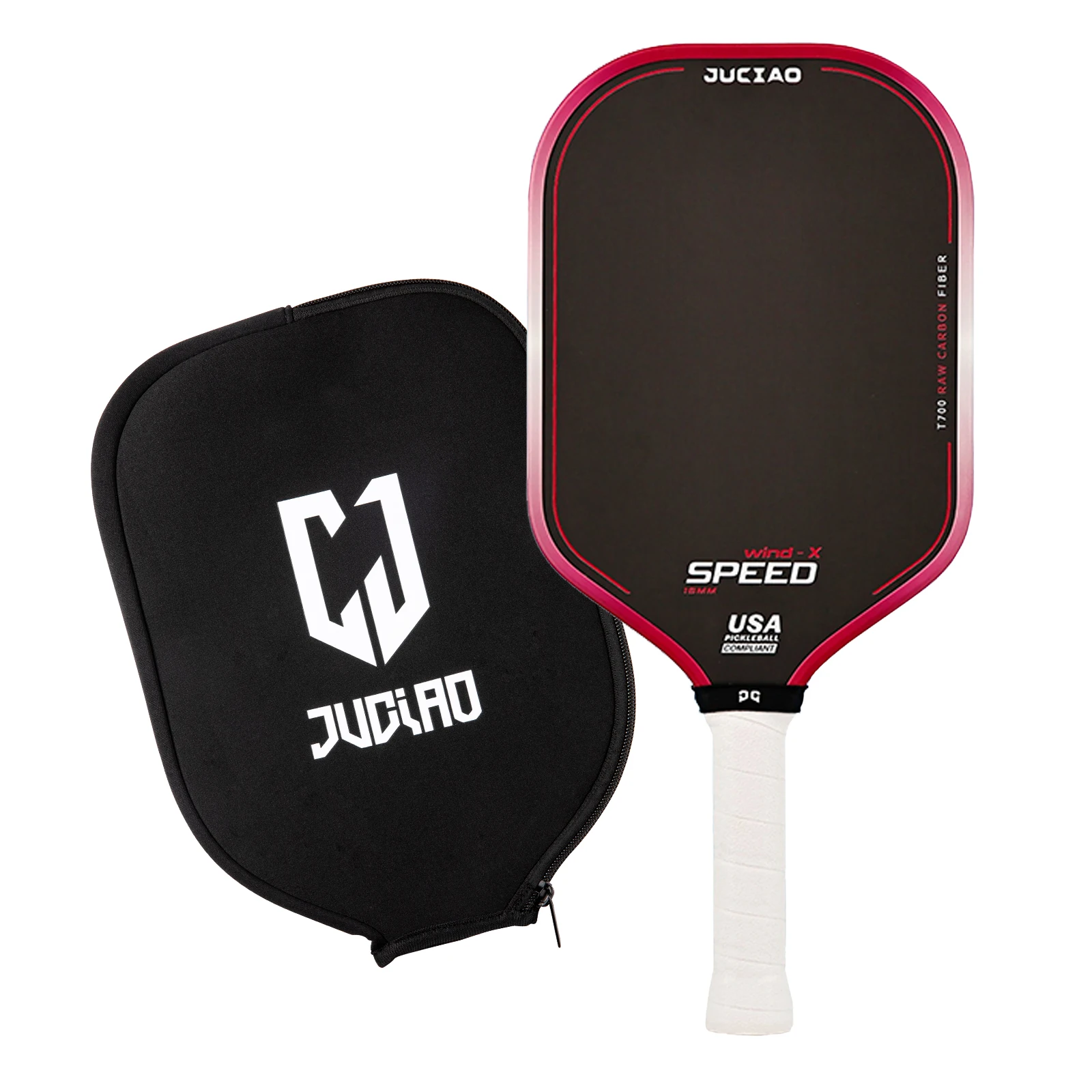 ピックルボール パドル JUCIAO 3KRaw Carbon Fiber 白 JUCIAO Carbon Fiber Logo Pickleball Paddle – PLATINUM PICKLEBALL