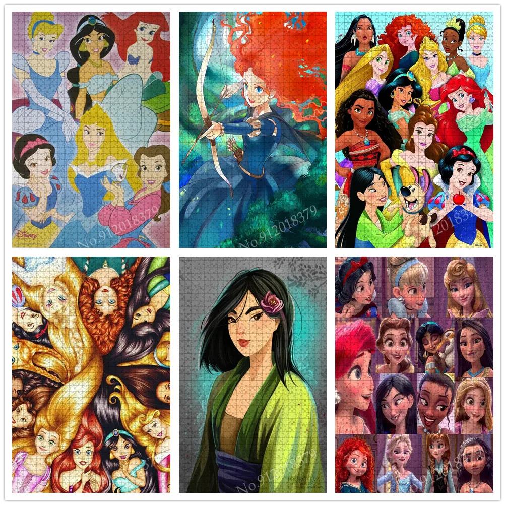 Disney's Princesses Puzzle Quebra-Cabeça Princesas Disney Coração 