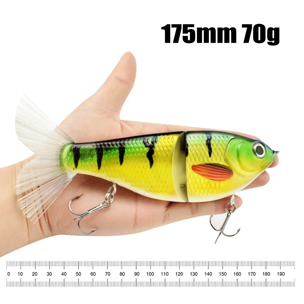 Sinking Swimbait 175mm 70g Multi Jointed Bait Glider Trolling Fishing Lures Artificial Hard Bait Pike Lure Bass Fishing Tackle