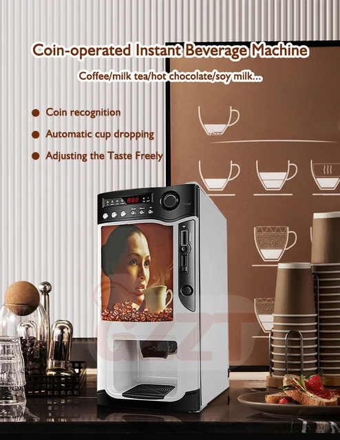 Hot Drinks Vending Coffetek Neo Commercial Coin Fantastic Operated Hot
