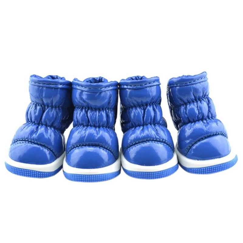 thumbnail image 1 of 4 botas de nieve de felpa para perros, botas de invierno para perros, botas protectoras para patas, botines cálidos para perros pequeños y medianos, 1 of 5