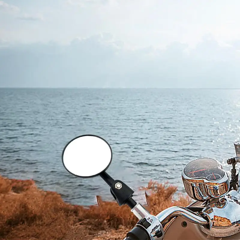 

Motorcycle Mirrors 2 PCS Handle Bar End Mirrors For Motorcycles Round Side View Mirrors Replacement ATV Rear View Double Take