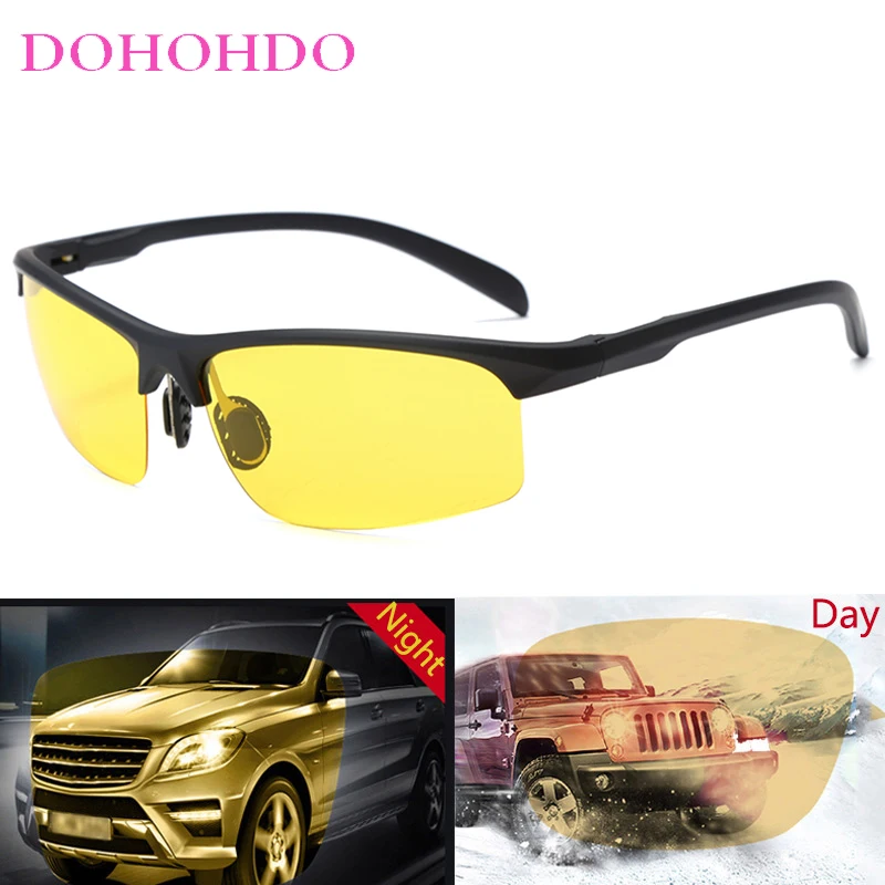 Sport Night Vision Polarized Sunglasses Men Women Cycling Bicycle Mtb Riding Bike Goggles Photochromic Fishing Protection UV400