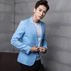 High-quality Plaid Suit Male Youth Self-cultivation Korean Style Trendy Handsome Men's Casual Suit Fashion One-piece Jacket 2