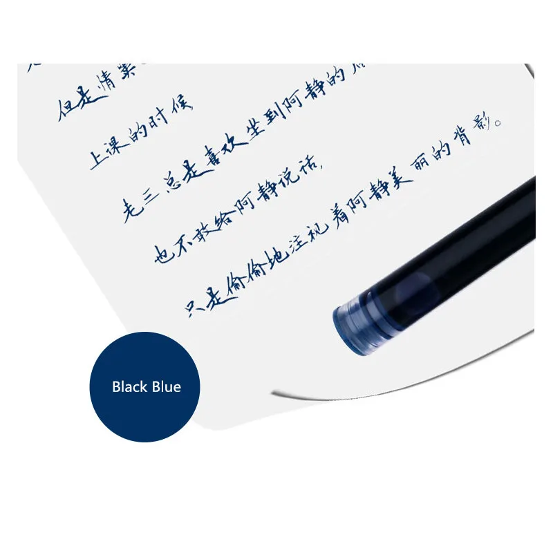 Majohn 6pcs Fountain Pen Ink Refill Cartridges 2.6/3.4mm Caliber Office Supplies School Student Stationery for Majohn N1/Wancai 4
