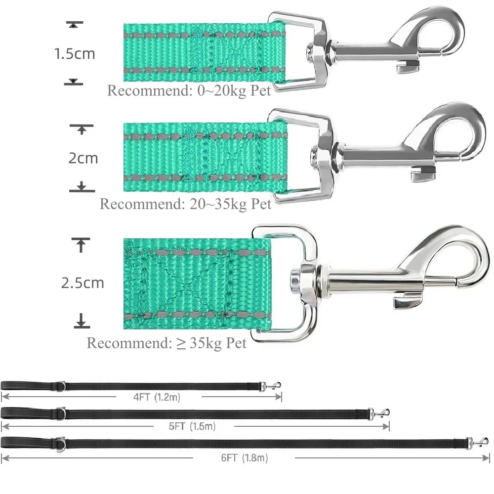 Adjustable Dog Leash up to 6 ft 3
