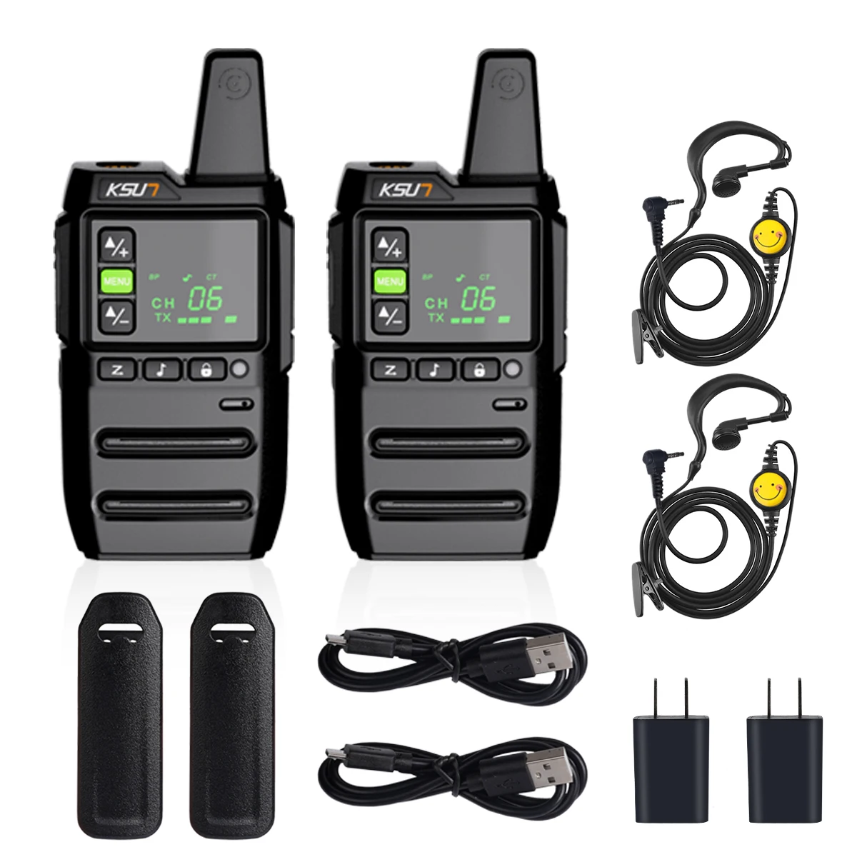 

Mini Walkie Talkie With Earphone 2pcs Included Amateur Radio Comunicador Portable Station Wireless Communication Device KSUT GZ2