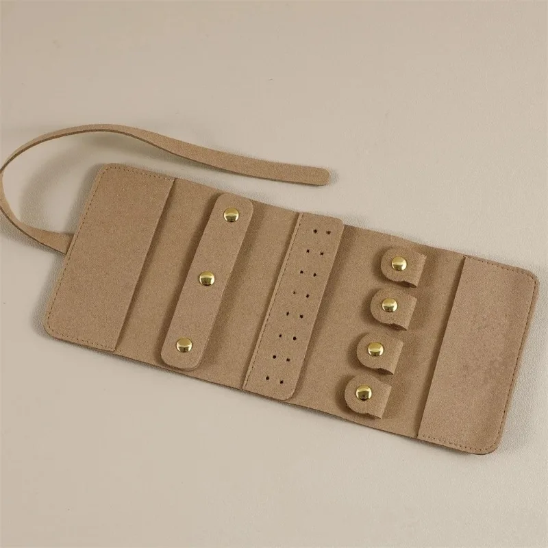 Compact Travel Jewelry Organizer - Foldable Storage Case