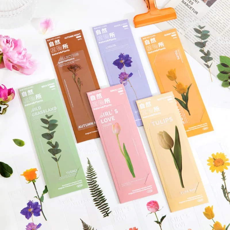 Bookmarks Stationery Supplies Floral Painting 5Pcs