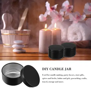 DIY Candles Making Jars Metal Tins Storage Small Crafts Diy Candy Container Containers Gift Box 6