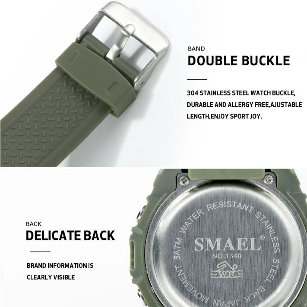 2024 New Men Sport Watch Multifunctional Digital Waterproof Glow-in-the-dark Fashion Student Electronic Watch Relogio Masculino