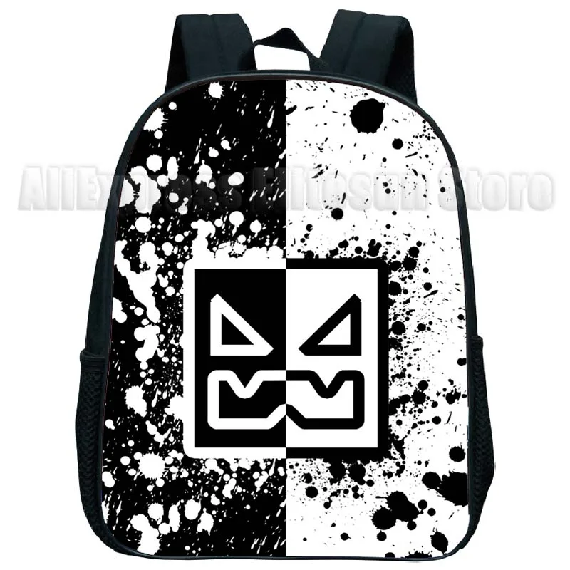 Angry Geometry Dash Kindergarten Backpacks Boys Girls Anime Print Mini Bookbags Toddler Kids Cartoon School Bags Child Rucksack 5