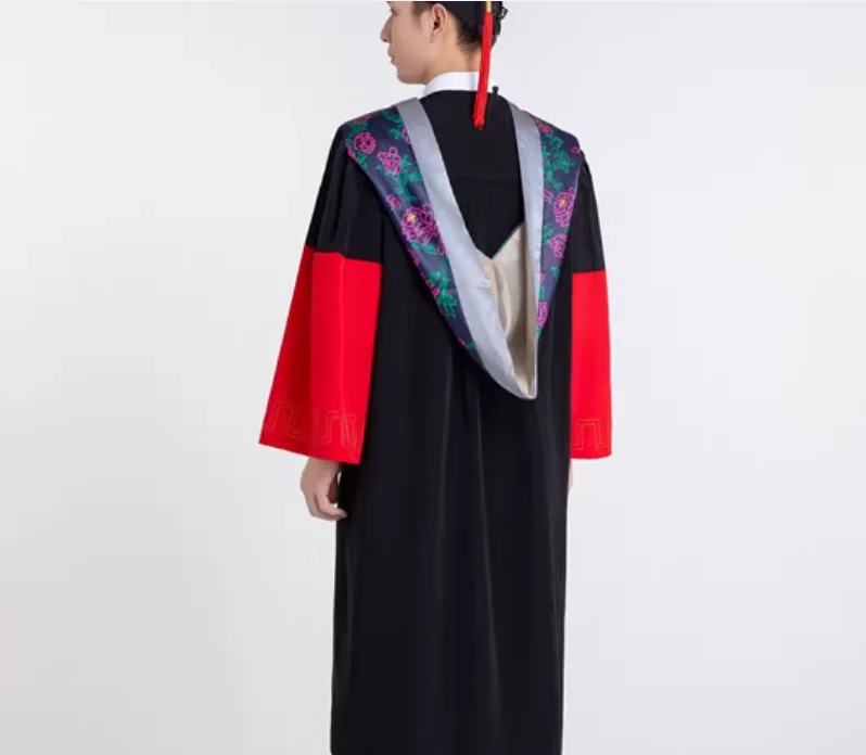 대학 튜터 졸업복 멘토 가운 빨간 가운 의사 학교