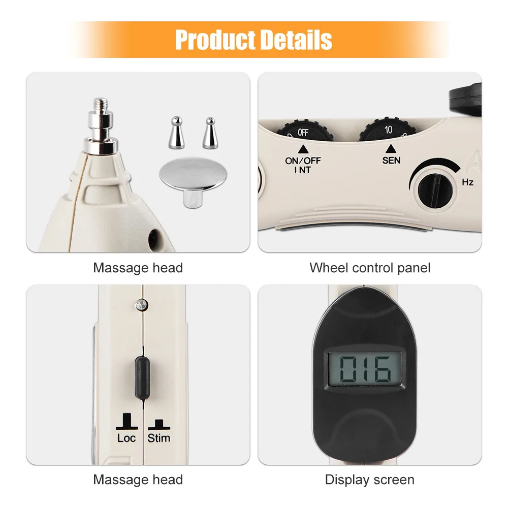 Electronic Acupuncture Pen Automatic Find Acupuncture Point TENS Point Detector Acupoint Muscle Stimulator Massage Pen Massager