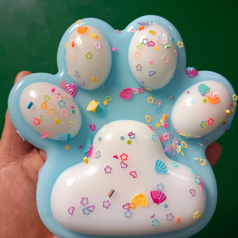 Giant Squeeze Cat Paw Toys Squeeze Toy Soft Decompressing Pinching Cat Paw Abreact Sticky Pinching and Decompressing Toy 3