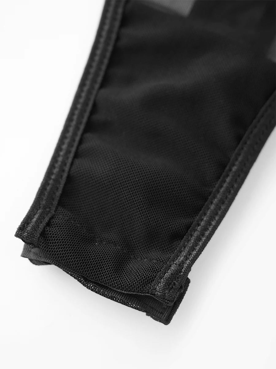 Sexy Lace Teddy Lingerie Bodysuit Halter Neck  Cutout Sheer Jumpsuit Bodycon Backless Sleepwear Nightwear for Women