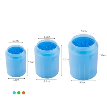 Dog Foot Cup Paw Washer Cleaner Dog Cat Foot Cleaning Brush Soft Silicone Dog Paw Cleaning Dog Paw Cleaning Bucket Accessories 4