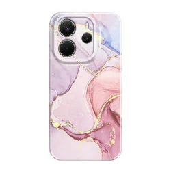 Custodia per telefono in marmo dorato - Cover rigida premium