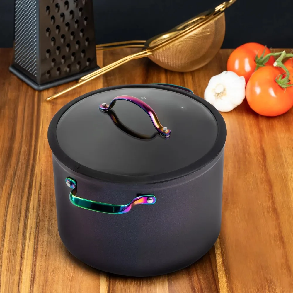 

Набор кастрюль для приготовления пищи, кухонные аксессуары, набор радужной кухонной посуды, бесплатная доставка, наборы сковородок, набор сковородок, домашняя столовая бара