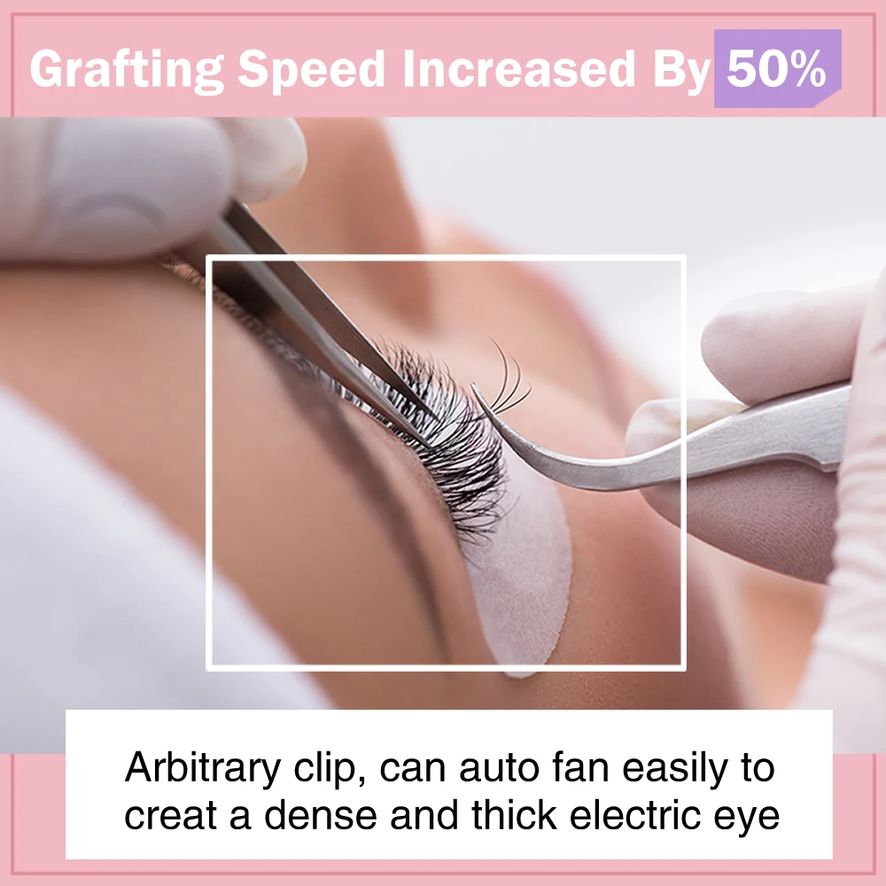 Lashonly Easy Fan volume Lashes fast fanning Bloom Eyelash Extension Self-Making Fans wholesale Fast Fan Lashes 6