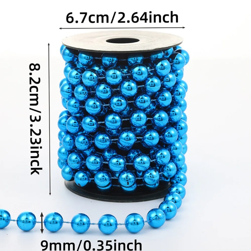 1 Satz 9 mm kreative Weihnachtsperlen, dekorative Ketten, Geburtstag, Hochzeit, Weihnachten, Neujahr, Karneval, Party, Arrangement, Dekoration – Detail 9