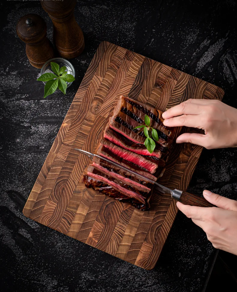 Double-sided cutting board teakwood splicing kitchen accessories Damp-proof,kitchen tools thickened light luxury cutting board