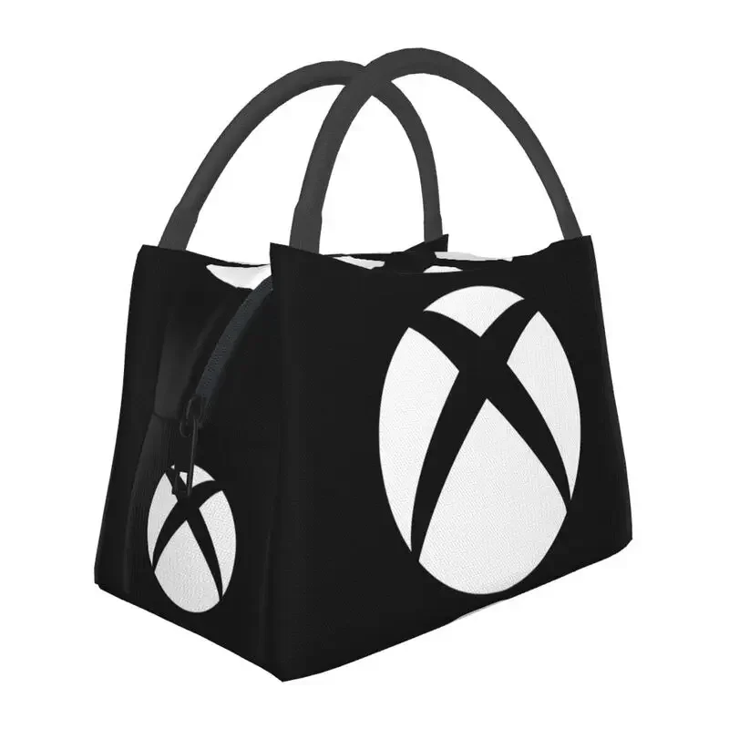 

Классические Изолированные сумки для обеда с логотипом Xboxs для школы, офиса, игровых видеоигр, влюбленных, водонепроницаемый термо-охлаждающий Ланч-бокс для женщин