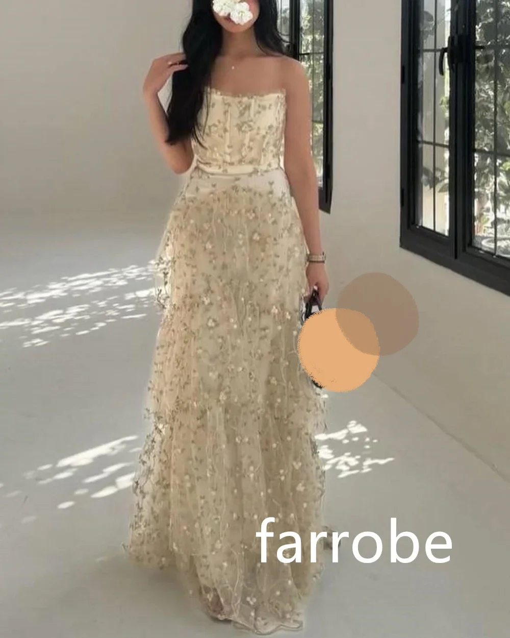 Customized Matching Net Pleat A-line Strapless Midi Dresses Homecoming Dresses Classic Exquisite Modern Style Pastrol Unisex prom dresses prom dress