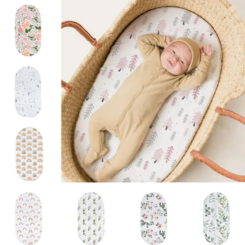 Cotton Baby Bed Bedsheet Bed Cover Cradle Sheet Newborn Mattress Cover Boy and Girl Diaper Table