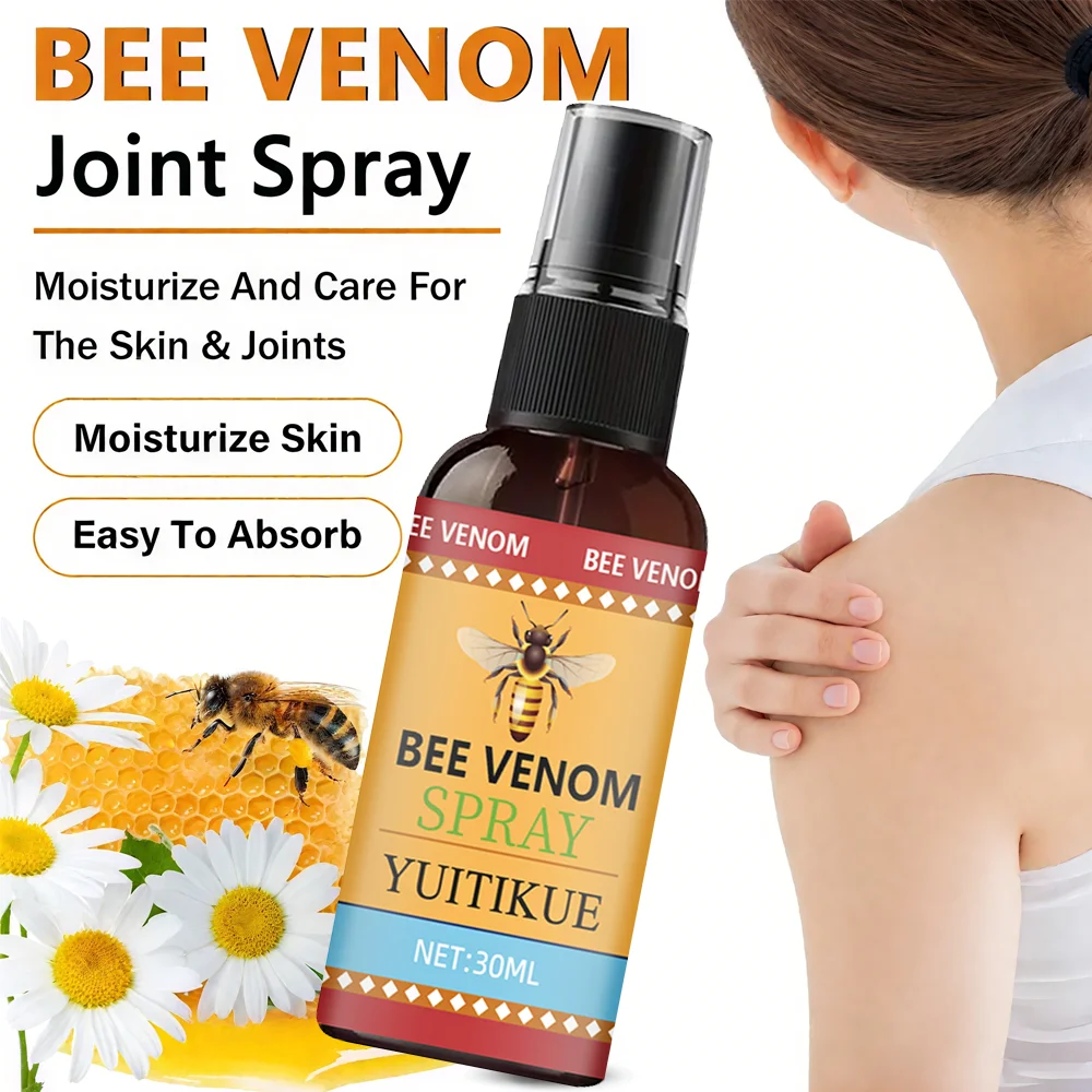 Bee venom moisturizing spray, natural bee venom essence care, muscle and bone spray -- suitable for all skin types