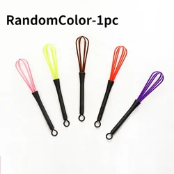 Stainless Steel Hair Color Mixer Whisk for Salon and Home Styling (Random Plastic)