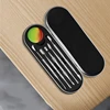 WEPUFF Stainless Steel Oil Wax Spoon Cigarette Accessories Double Sided Stainless Steel Cuticle Pusher Cuticle Dead Skin Trimmer 3