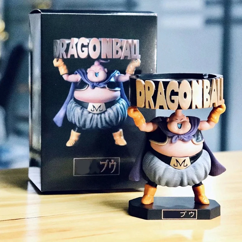 

Dragon Ball Demon Buu Fat Buu Creative Ashtray Boxed Hand Car Ornaments Doll Model Kawaii Anime Gift Broly Action Figure Toys