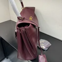 Sacs à main pour femmes en cuir véritable, collection Printemps-Automne 2026, avec boucle dorée, sacs à bandoulière de luxe, marque Rodeo 3