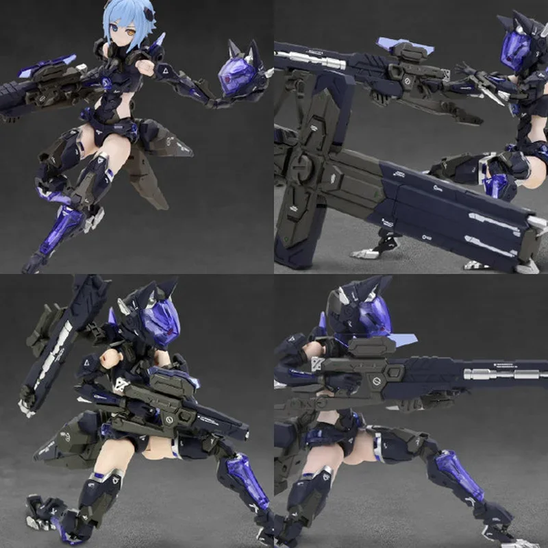 

In Stock Nuke Matrix Cyber Forest Sniper Fox Hunting Squad Mecha girl assemble Action Figures Toy Gift Collection Hobby