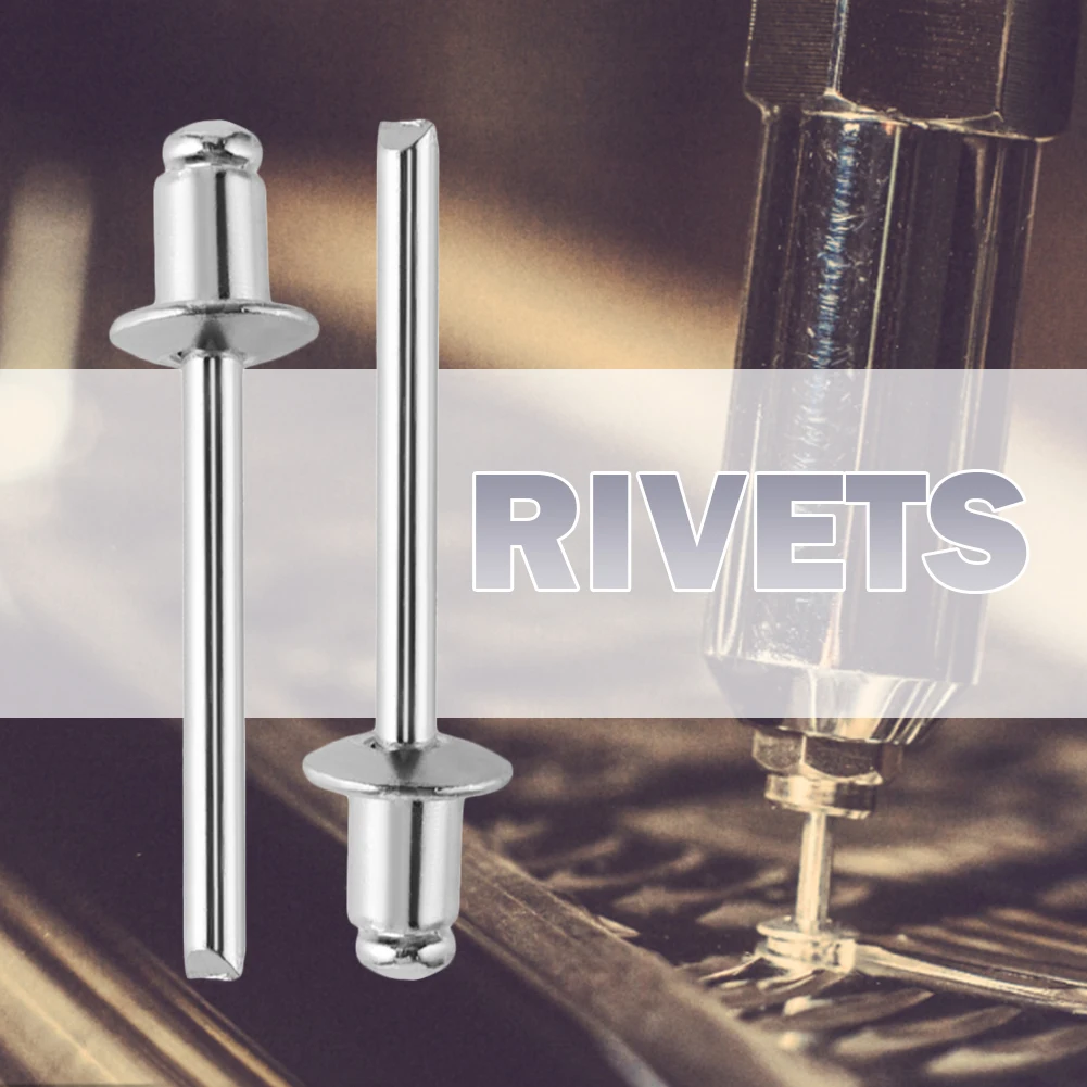 Rivets and Fasteners Rivets and Screws 50pcs Aluminium Pop Blind Rivets 2.4mm/3.2mm/4mm/4.8mm Dome Head Blind Rivet Steel Shank Mandrel Exhaust Rivets Pop Pull Rivet