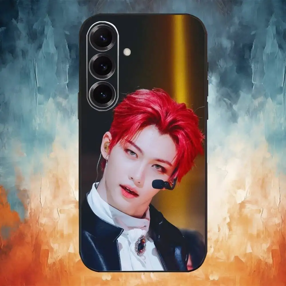 Felix-Inspired Stray Kids Soft Black Phone Case