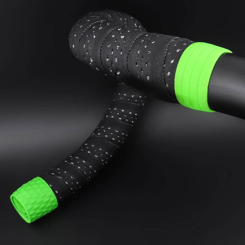 Bicycle Accessories Bicycle Handlebar 1 Pair Bike Strap Ring Handlebar Tape Fixing Sleeve Silicone Waterproof Wear Resistant Handlebar End Fixed Accessories