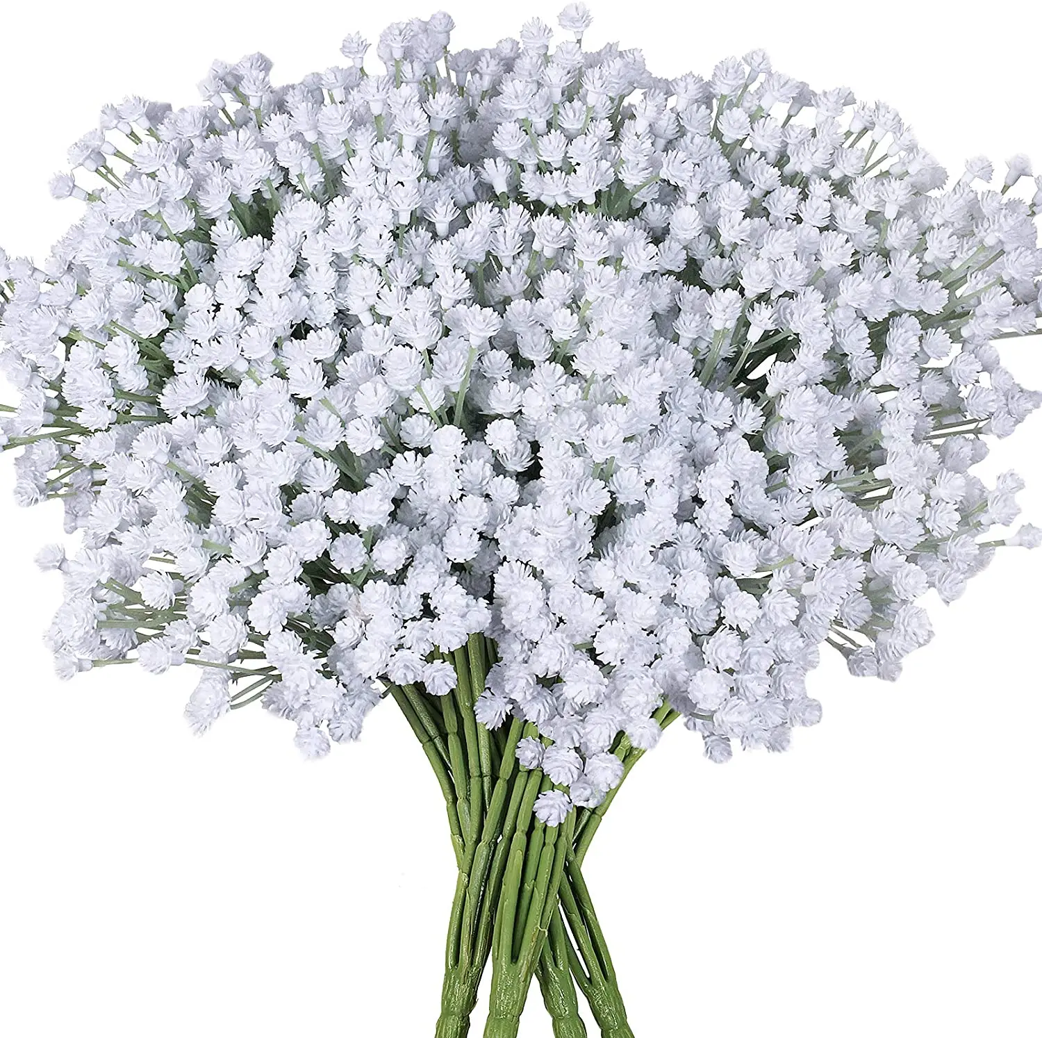 

4 Pack Baby's Breath Artificial Forks,Total of 1764 White Blooms Babys Breath Bulk Flower Bush Gypsophila Artificial